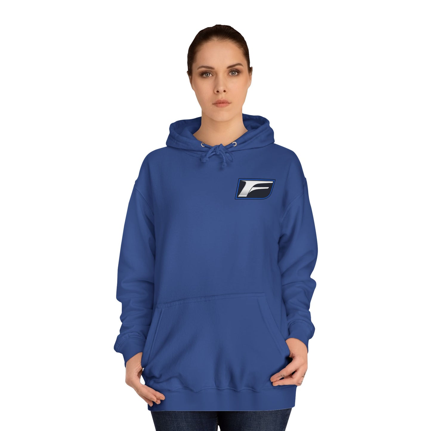 Unisex College Hoodie with Stylish F Logo Design