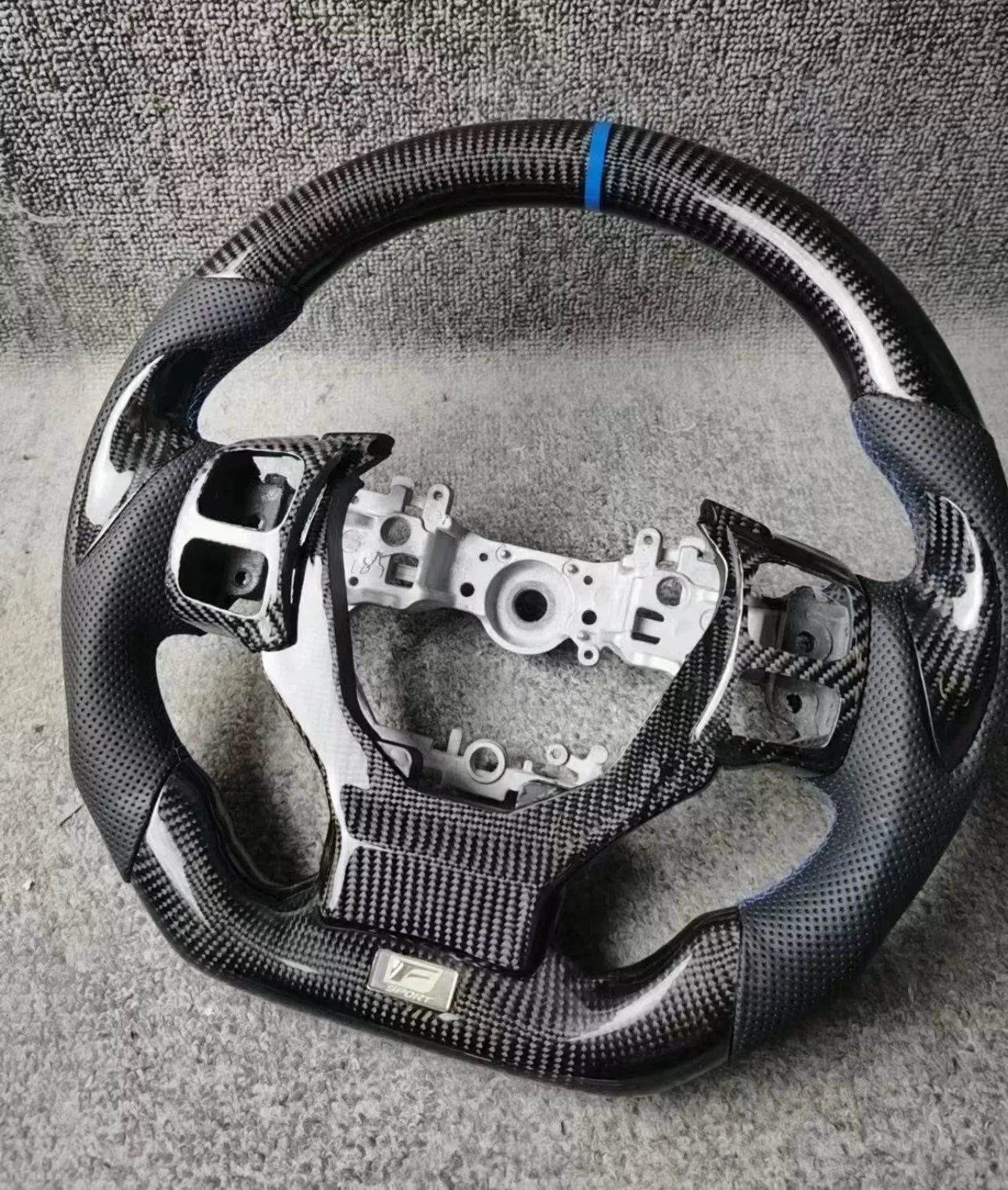 Lexus 2014+ Carbon Fiber Steering Wheel Blue