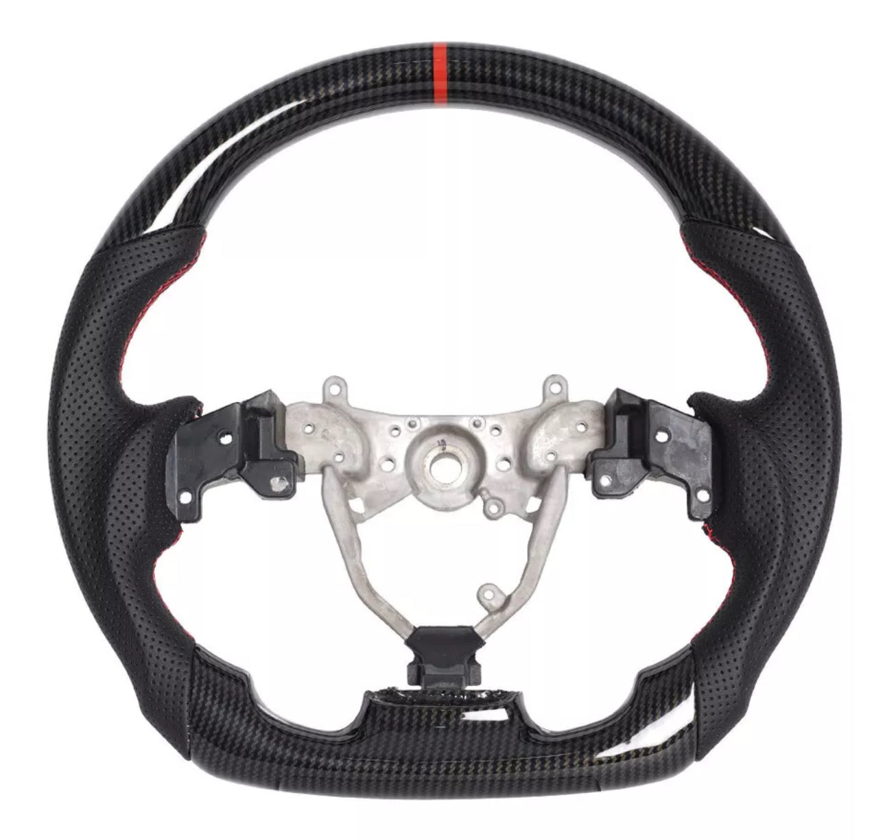 Lexus 2IS Carbon Fiber Steering Wheel Red (No Logo)