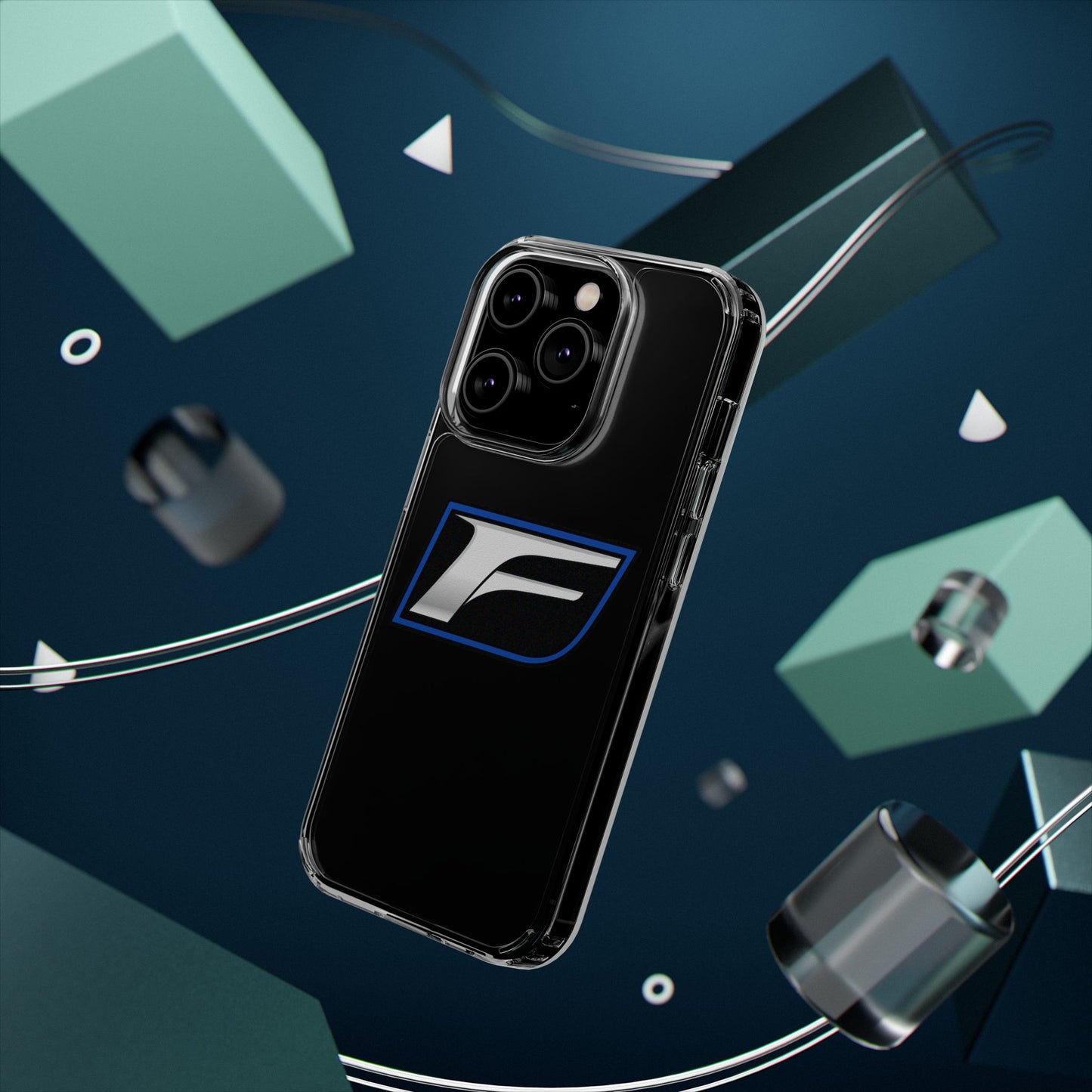 Clear Impact-Resistant Phone Case — Blue Shield Logo