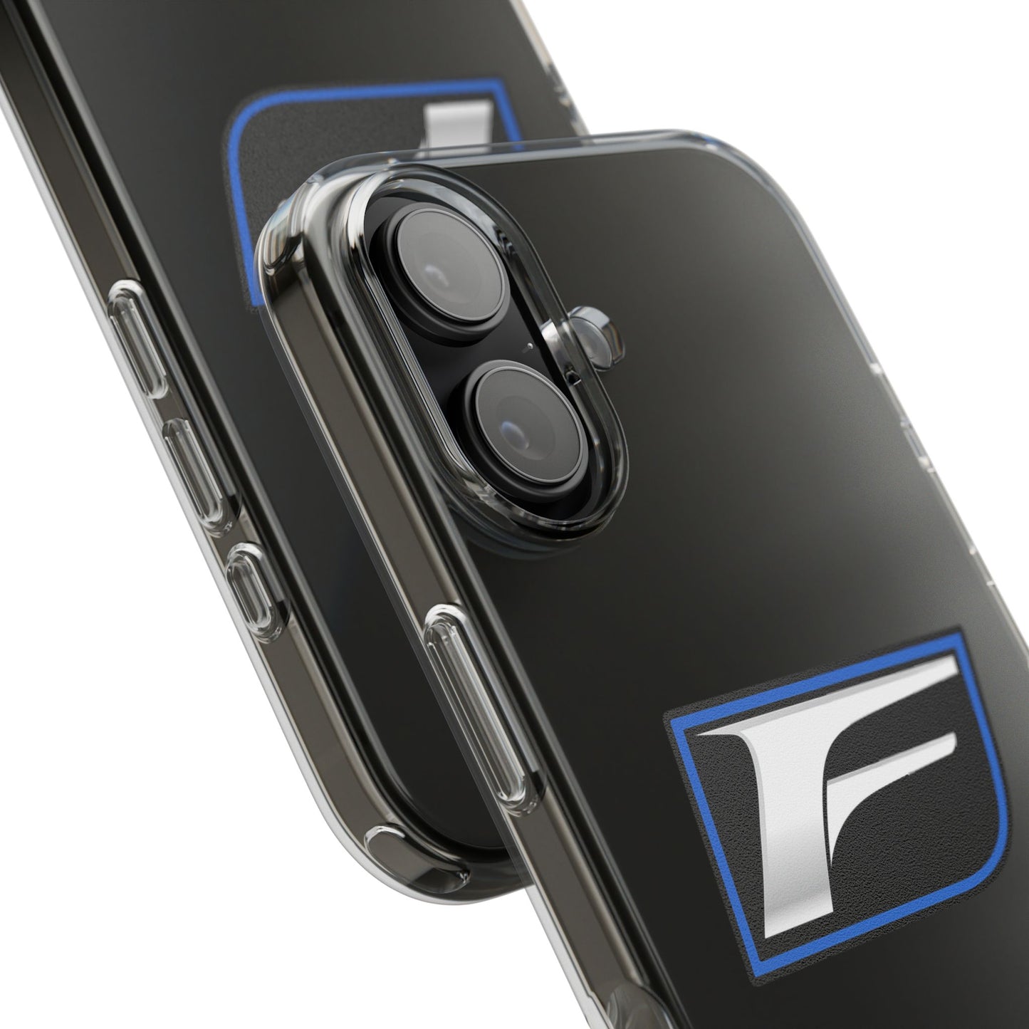 Clear Impact-Resistant Phone Case — Blue Shield Logo