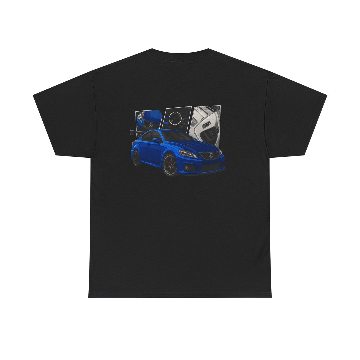Lexus ISF Graphic Tee — Blue Sports Car Illustration T-Shirt