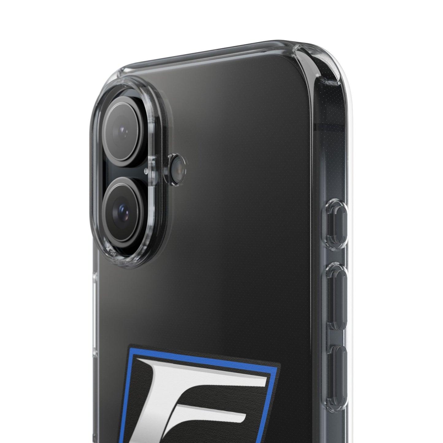 Clear Impact-Resistant Phone Case — Blue Shield Logo