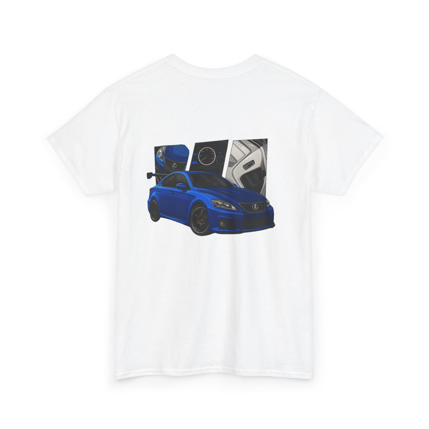 Lexus ISF Graphic Tee — Blue Sports Car Illustration T-Shirt