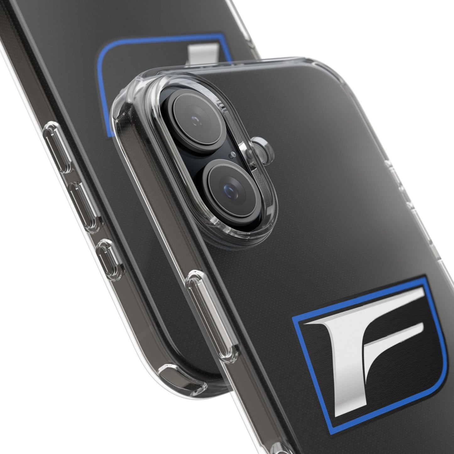 Clear Impact-Resistant Phone Case — Blue Shield Logo