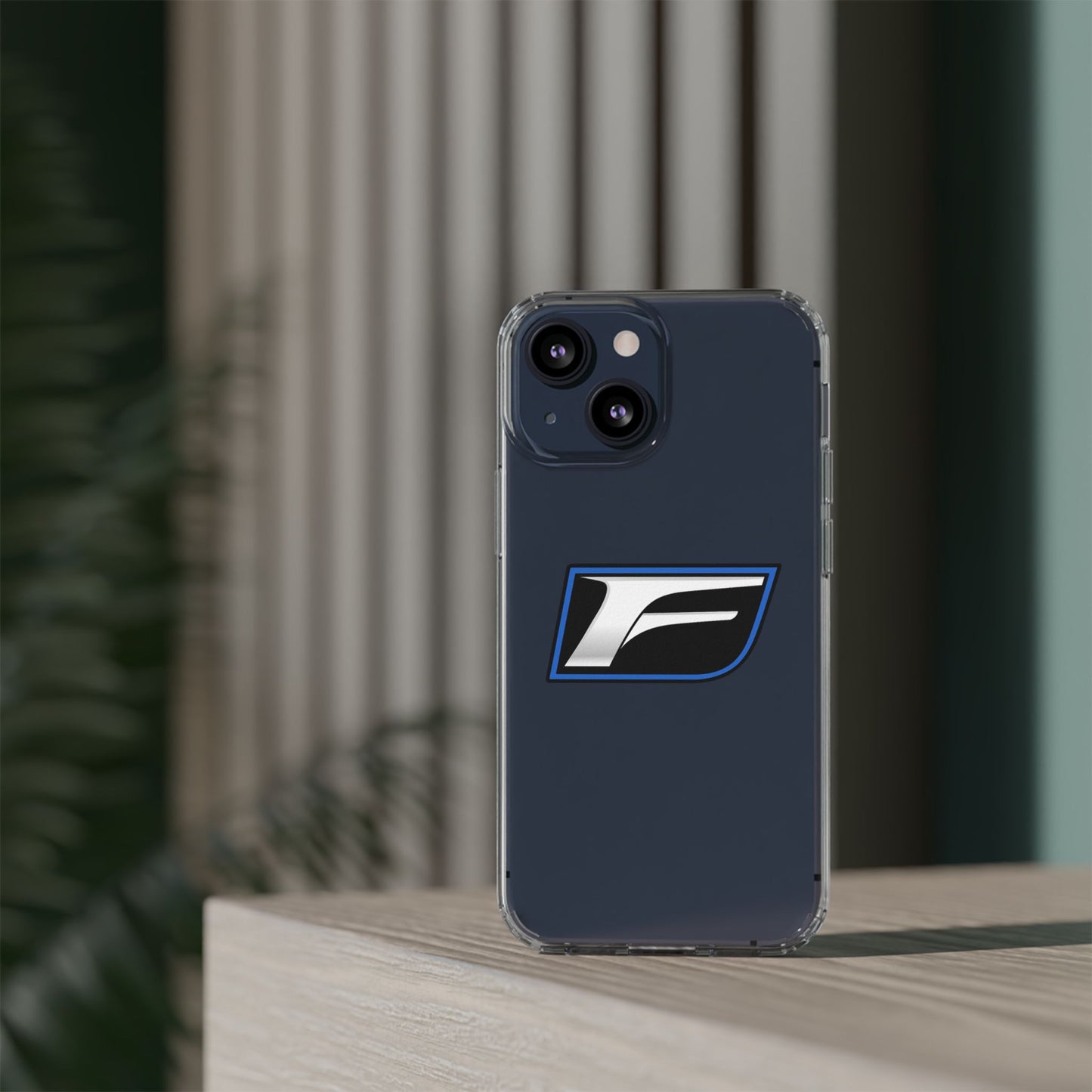 Clear Impact-Resistant Phone Case — Blue Shield Logo