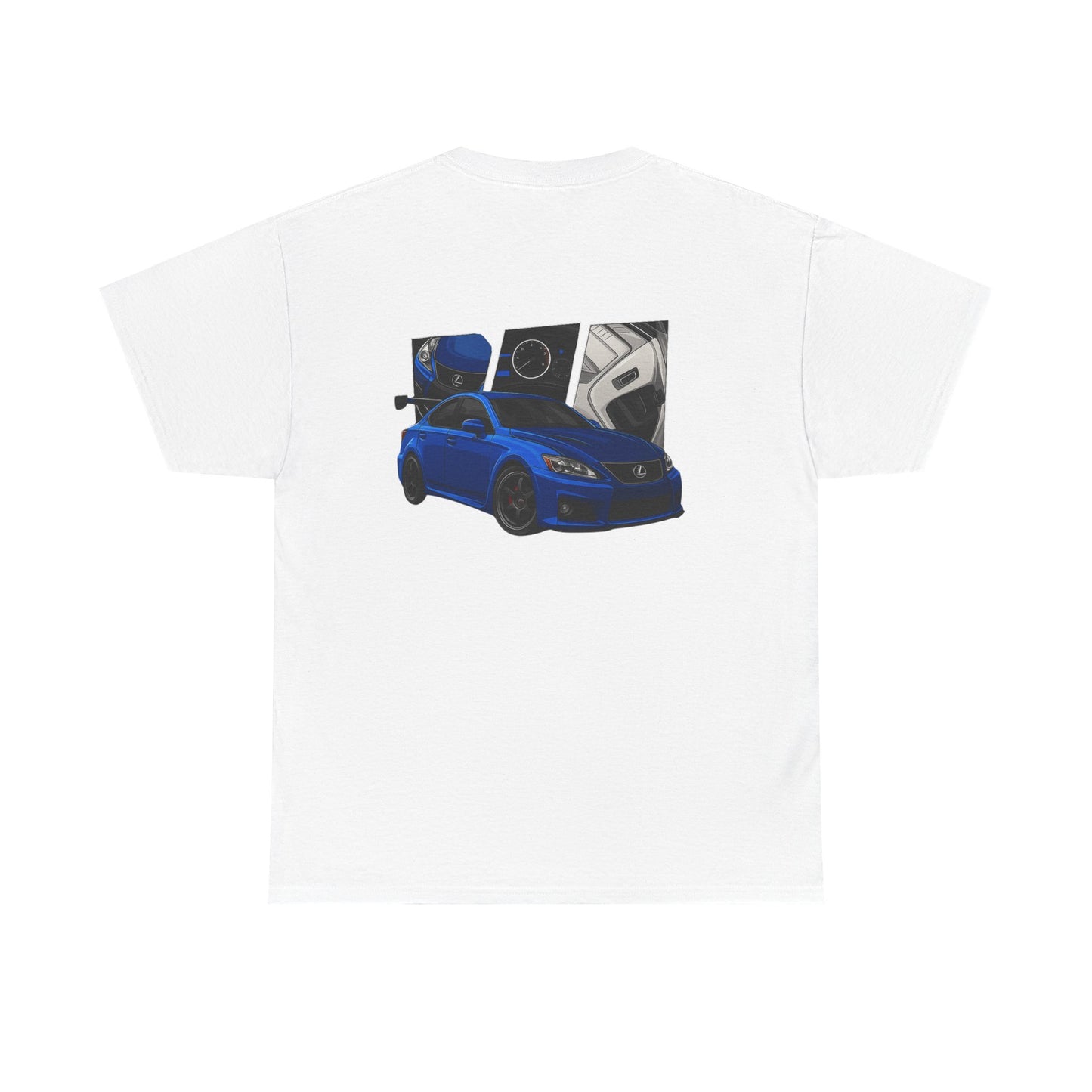 Lexus ISF Graphic Tee — Blue Sports Car Illustration T-Shirt