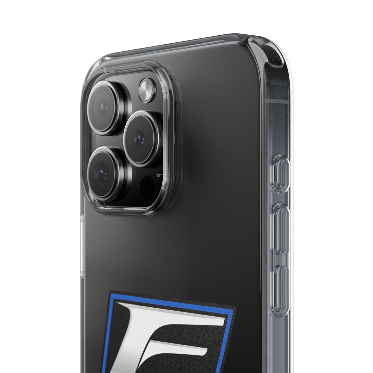 Clear Impact-Resistant Phone Case — Blue Shield Logo