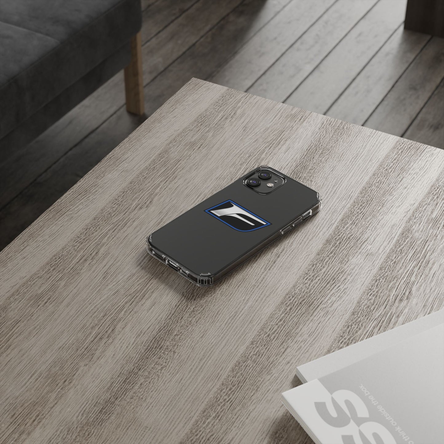 Clear Impact-Resistant Phone Case — Blue Shield Logo
