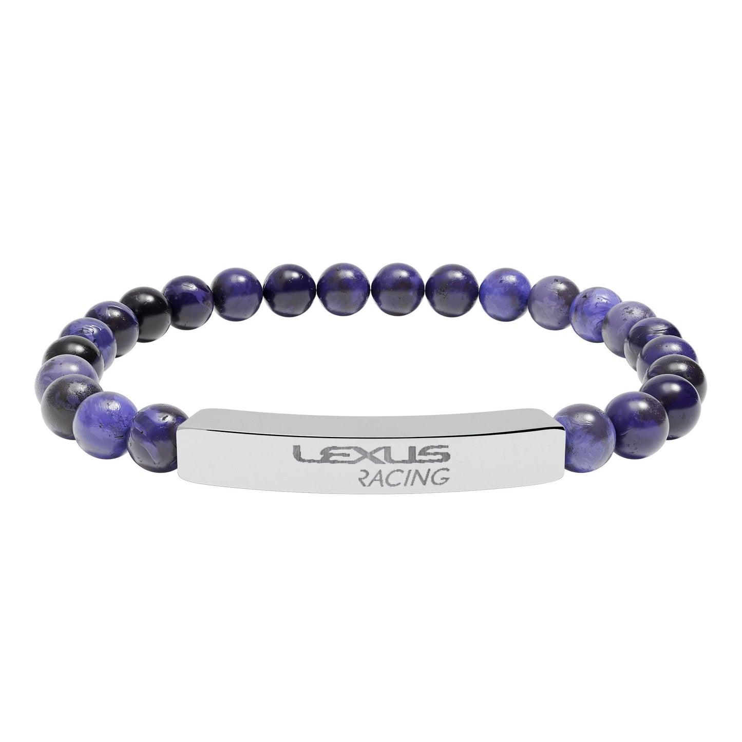 Engravable Natural Stone Stretch Bar Bracelet – Personalized Beaded Bracelet