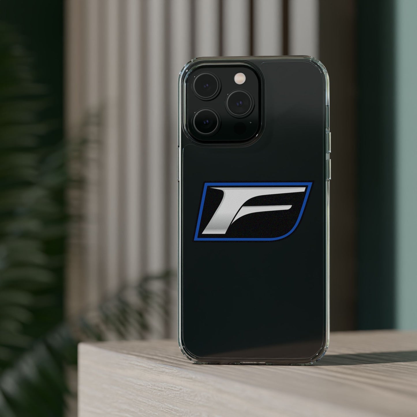 Clear Impact-Resistant Phone Case — Blue Shield Logo
