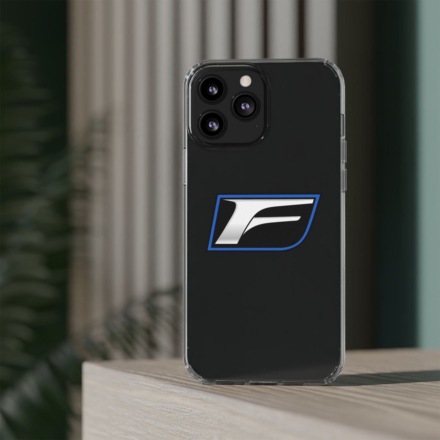 Clear Impact-Resistant Phone Case — Blue Shield Logo