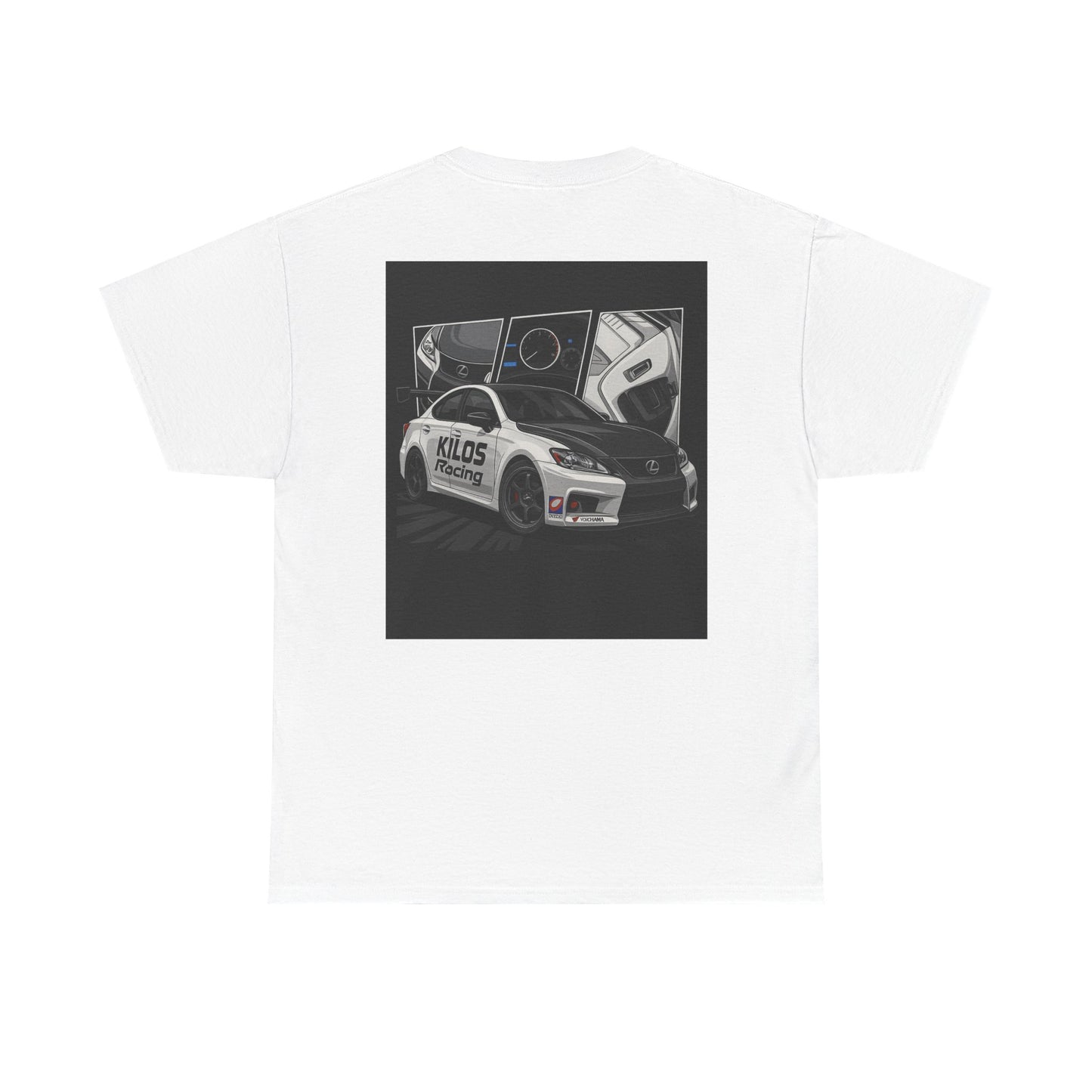 Racing Car Graphic Tee — Motorsport Drift Crewneck T-Shirt