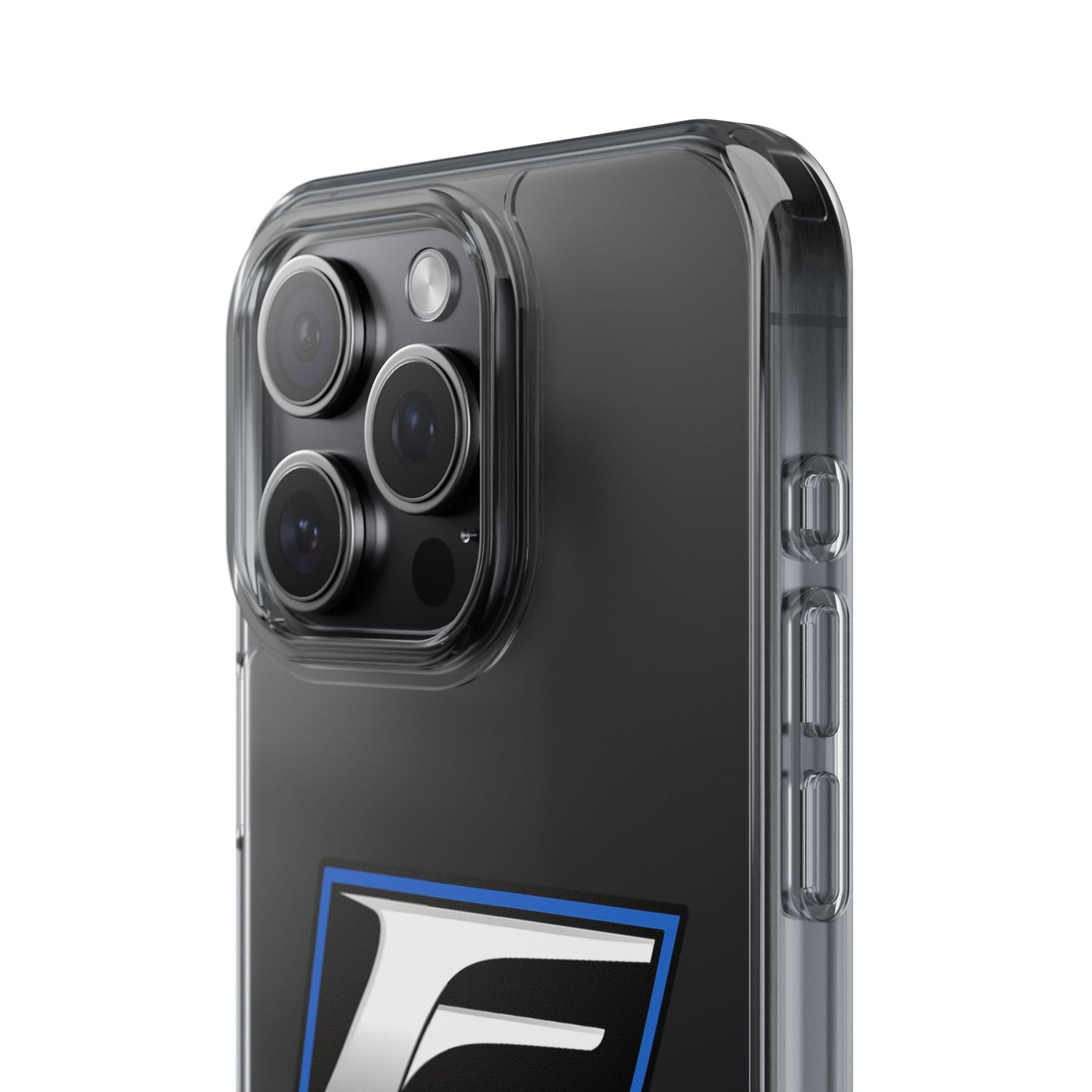 Clear Impact-Resistant Phone Case — Blue Shield Logo