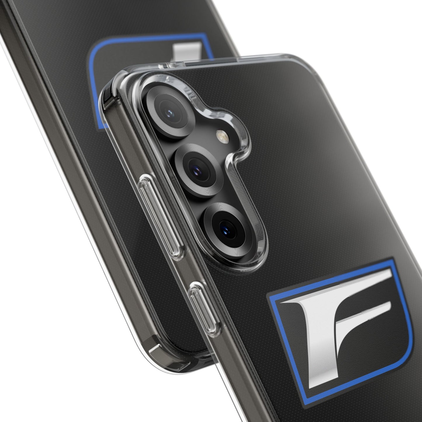 Clear Impact-Resistant Phone Case — Blue Shield Logo