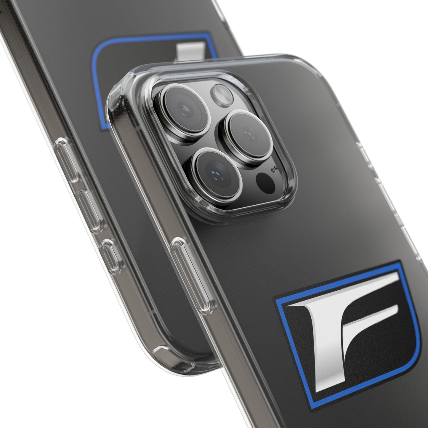 Clear Impact-Resistant Phone Case — Blue Shield Logo