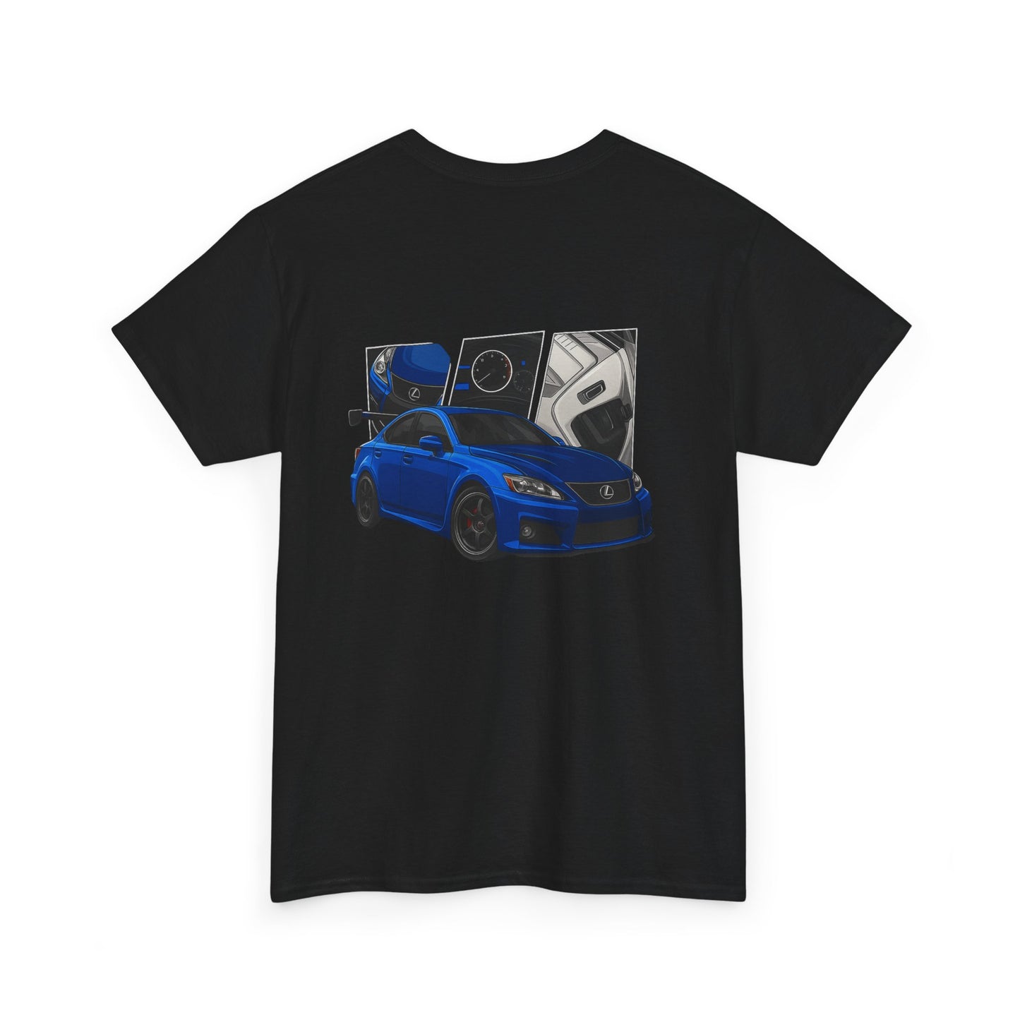Lexus ISF Graphic Tee — Blue Sports Car Illustration T-Shirt