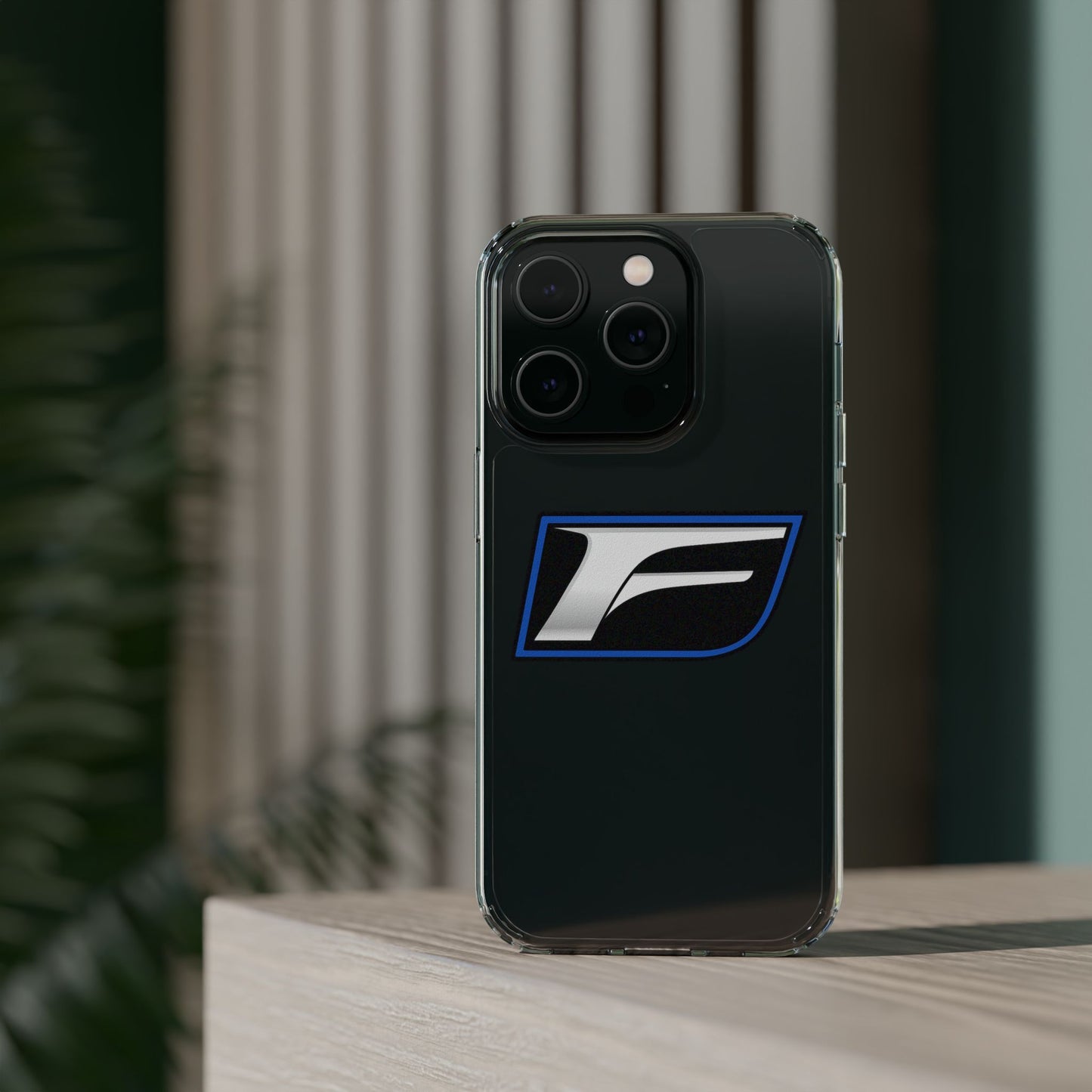 Clear Impact-Resistant Phone Case — Blue Shield Logo