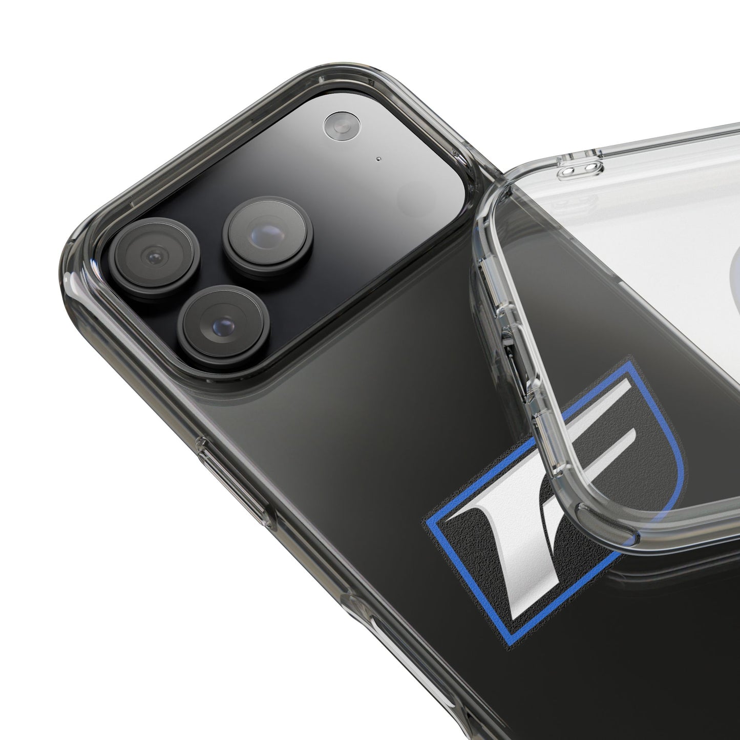 Clear Impact-Resistant Phone Case — Blue Shield Logo