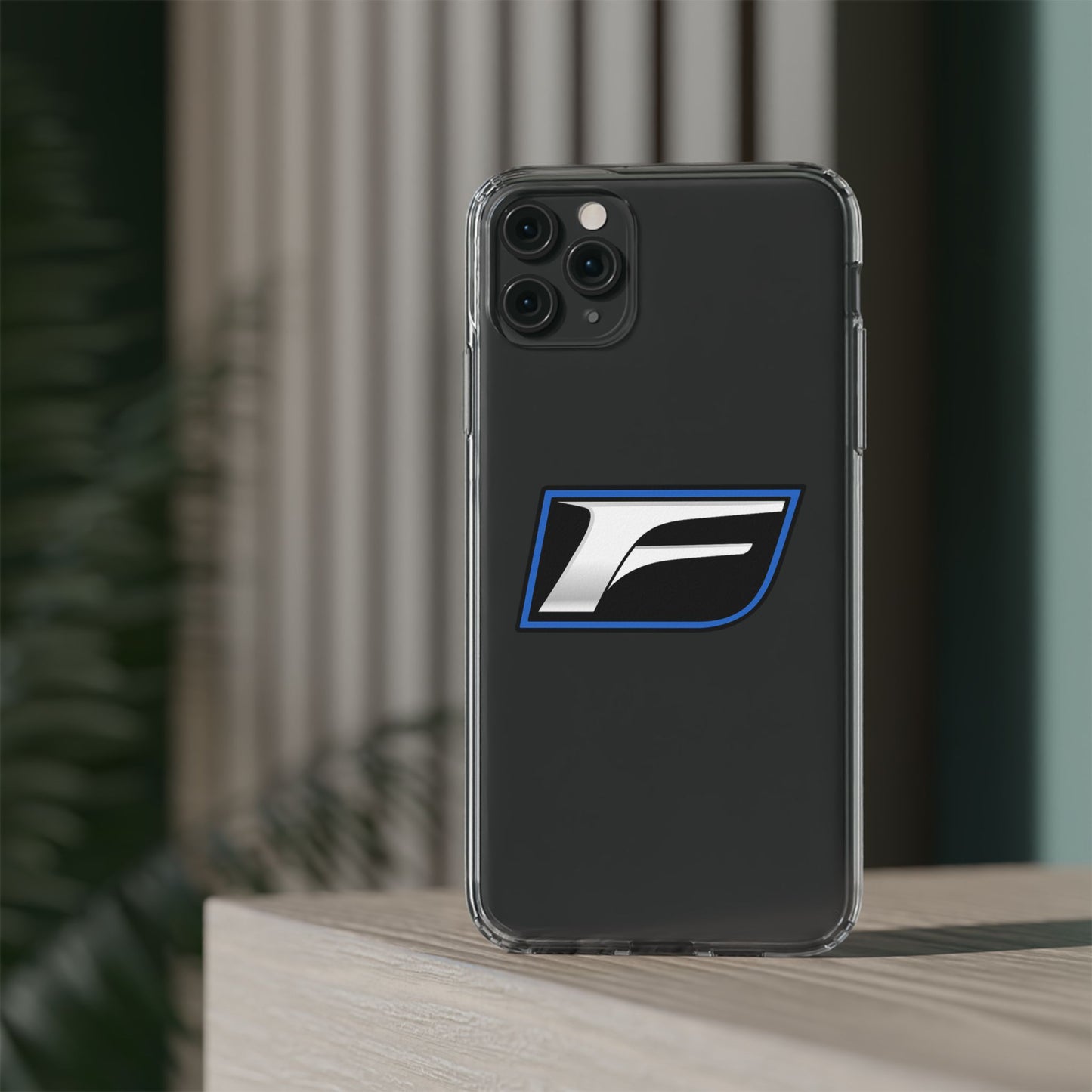 Clear Impact-Resistant Phone Case — Blue Shield Logo