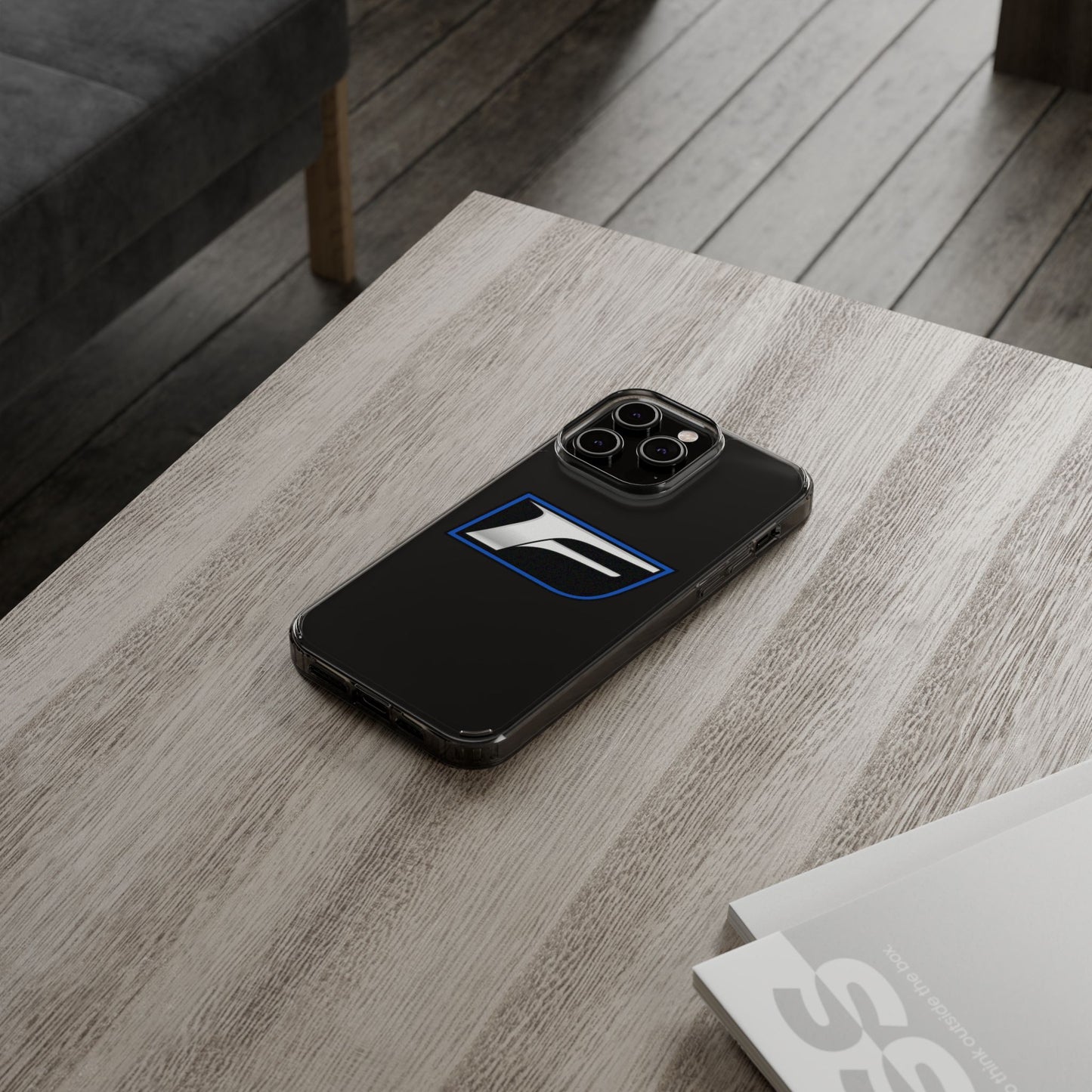 Clear Impact-Resistant Phone Case — Blue Shield Logo