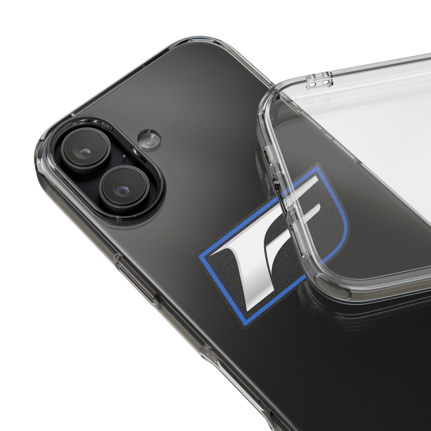 Clear Impact-Resistant Phone Case — Blue Shield Logo