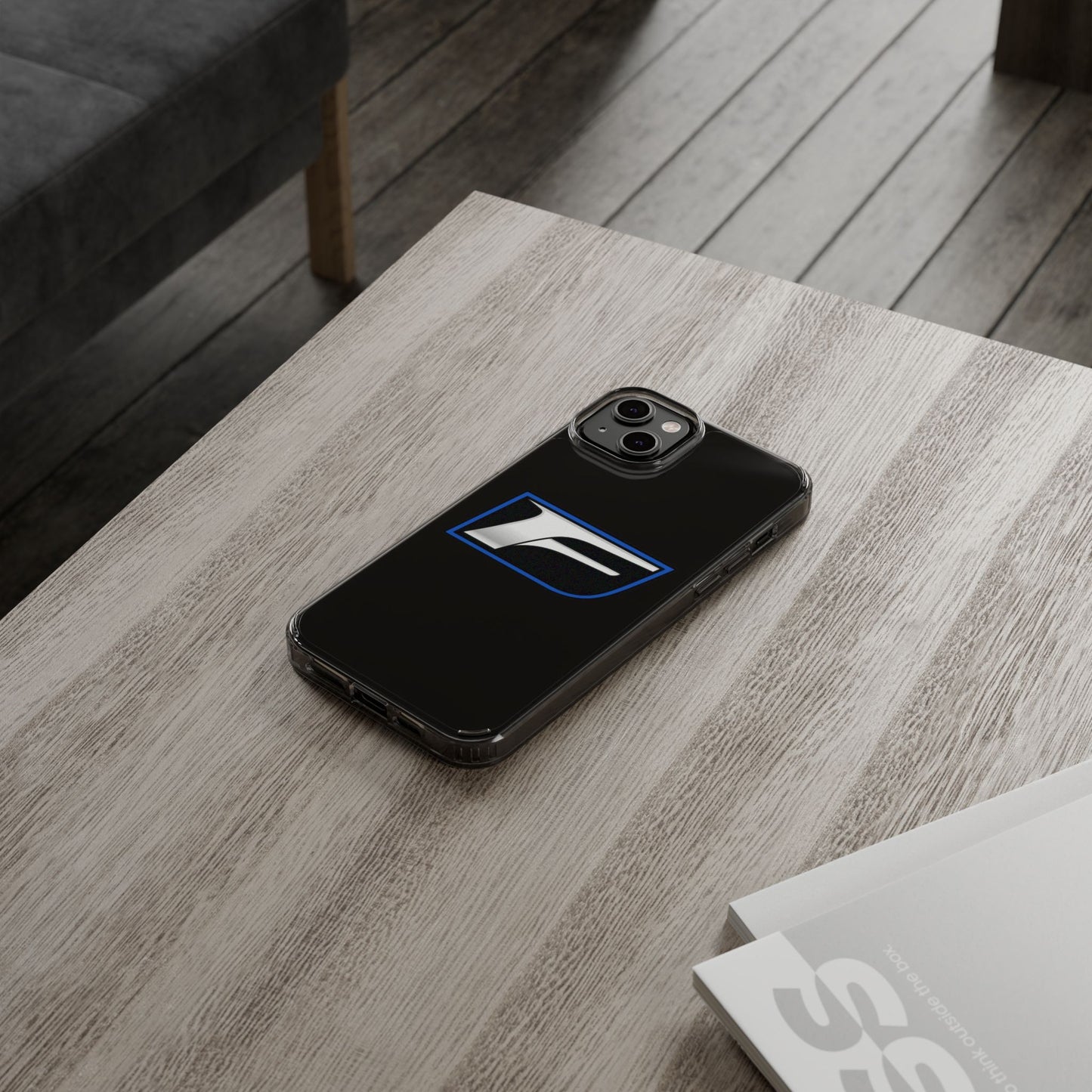 Clear Impact-Resistant Phone Case — Blue Shield Logo
