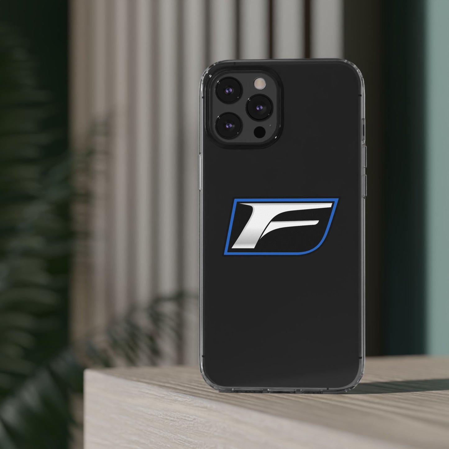 Clear Impact-Resistant Phone Case — Blue Shield Logo