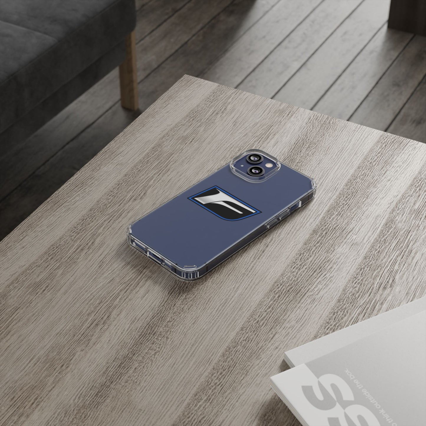 Clear Impact-Resistant Phone Case — Blue Shield Logo