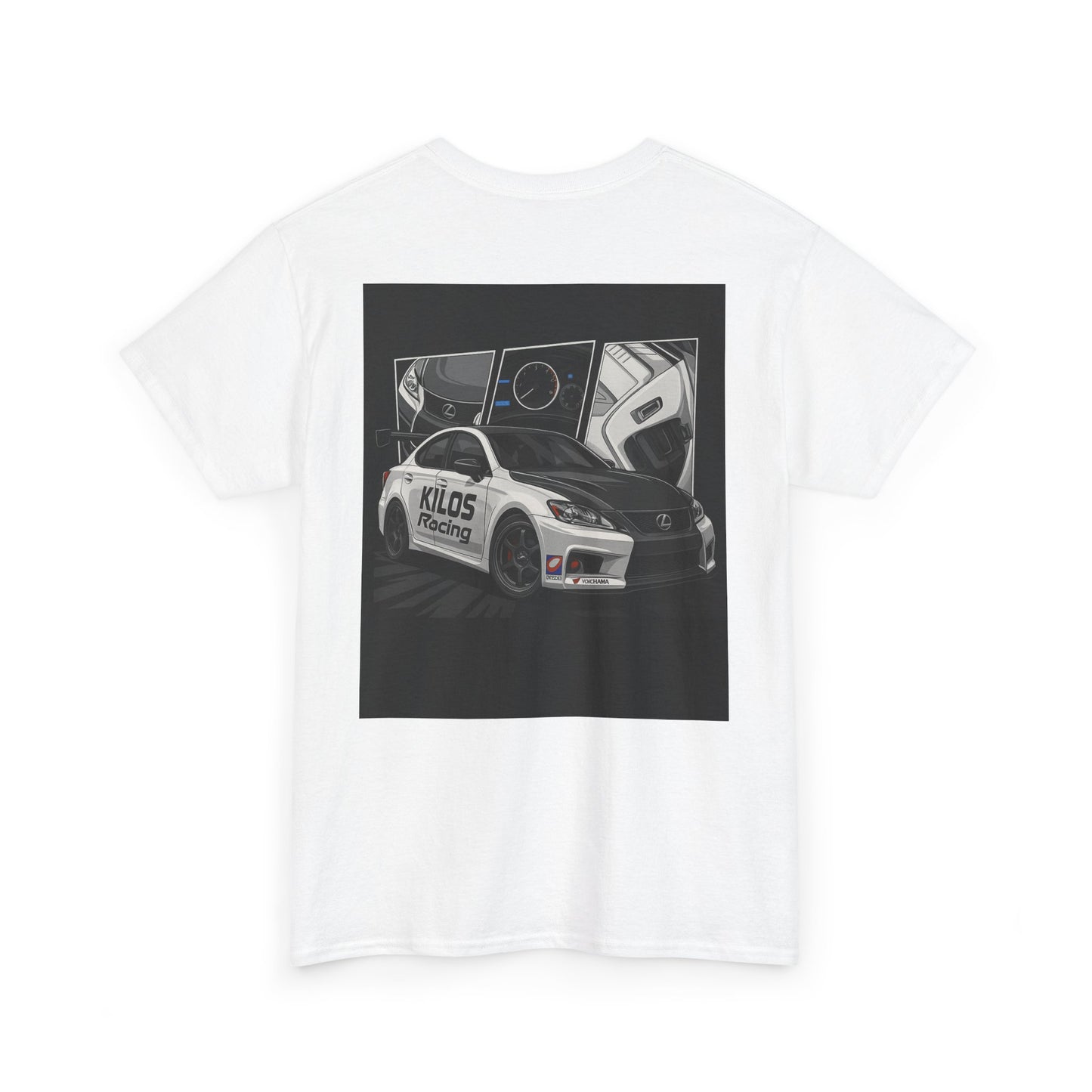 Racing Car Graphic Tee — Motorsport Drift Crewneck T-Shirt