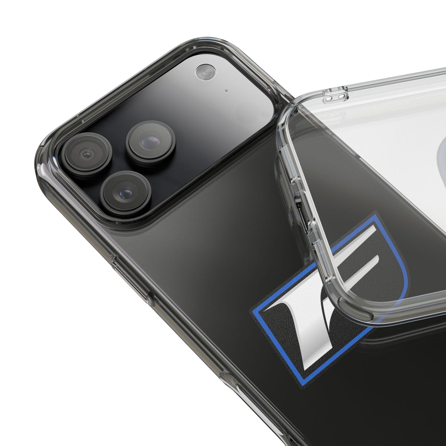 Clear Impact-Resistant Phone Case — Blue Shield Logo