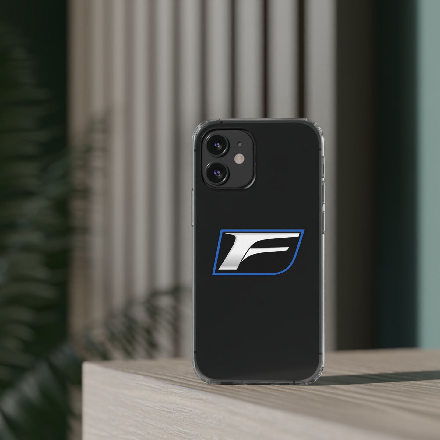 Clear Impact-Resistant Phone Case — Blue Shield Logo
