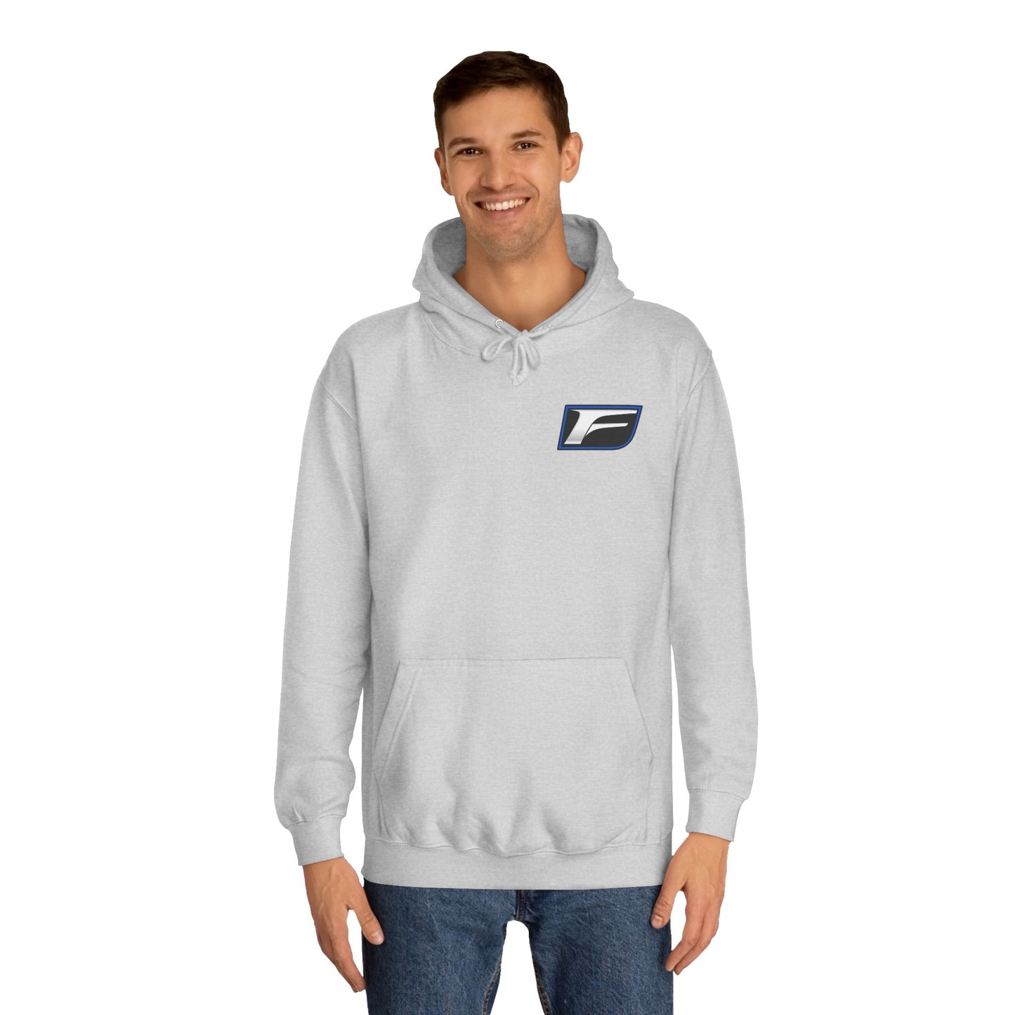 Unisex College Hoodie with Stylish F Logo Design