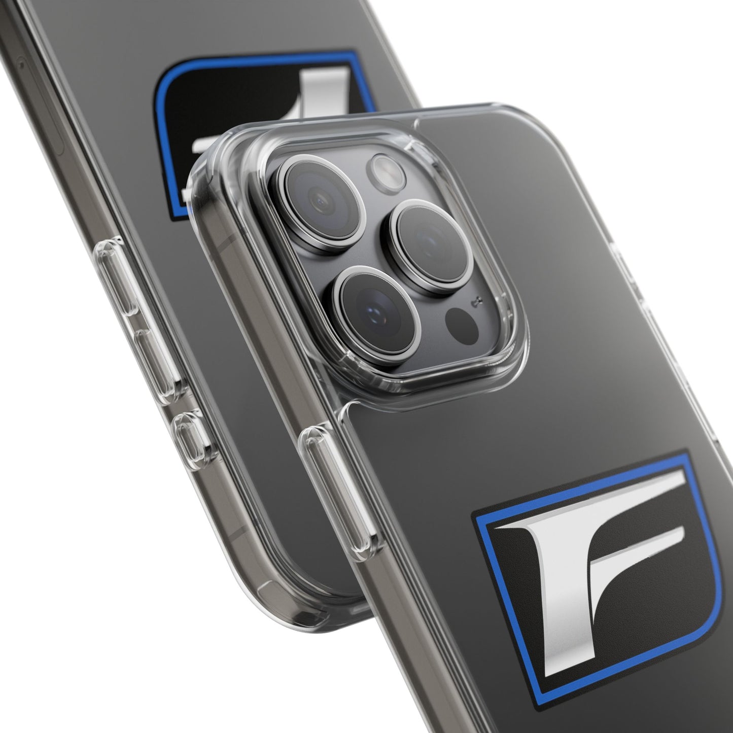 Clear Impact-Resistant Phone Case — Blue Shield Logo