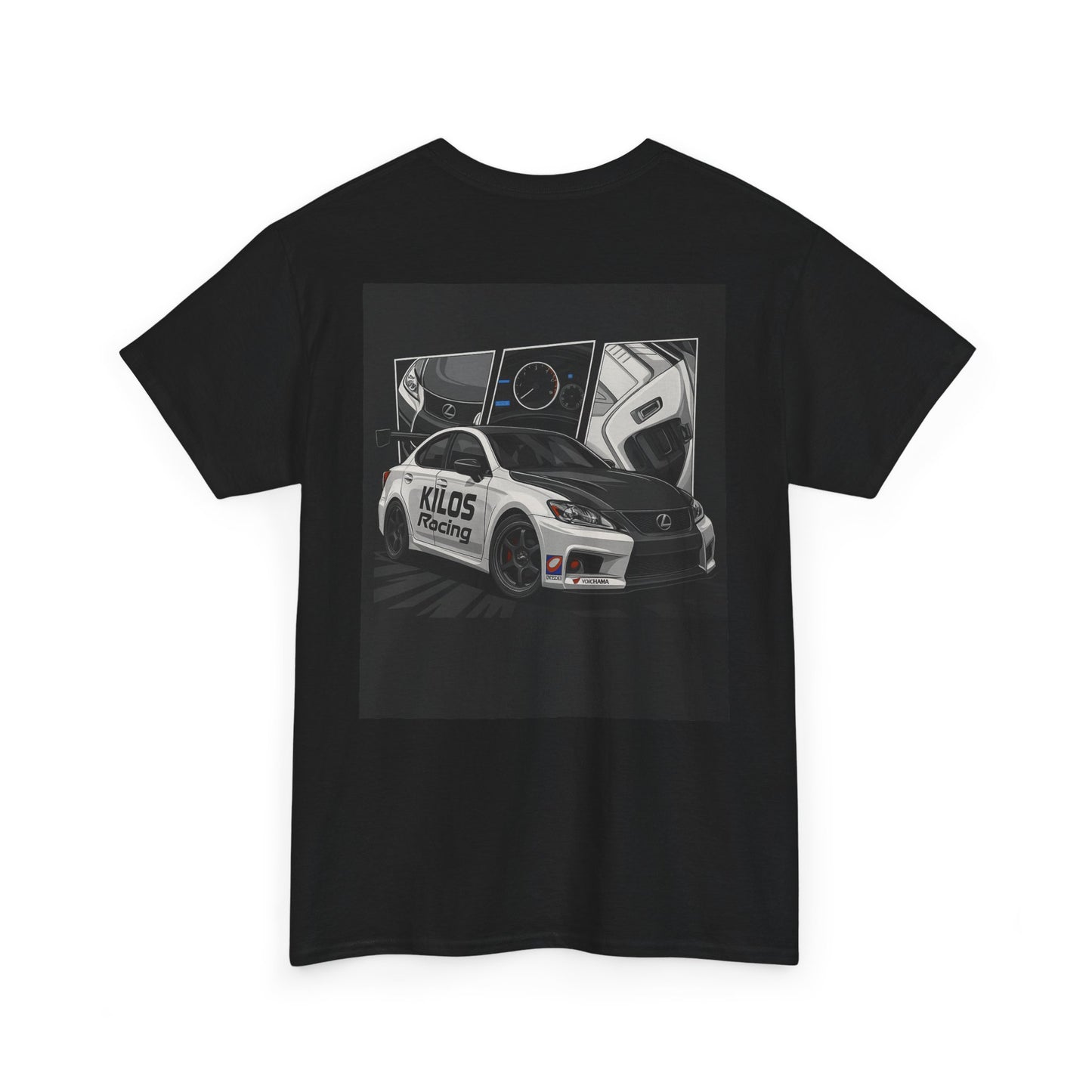 Racing Car Graphic Tee — Motorsport Drift Crewneck T-Shirt