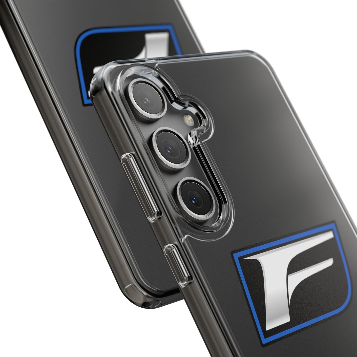 Clear Impact-Resistant Phone Case — Blue Shield Logo