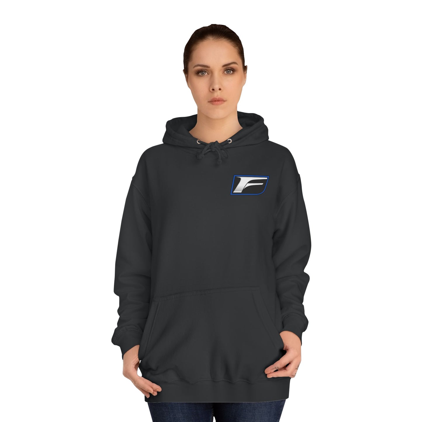 Unisex College Hoodie with Stylish F Logo Design