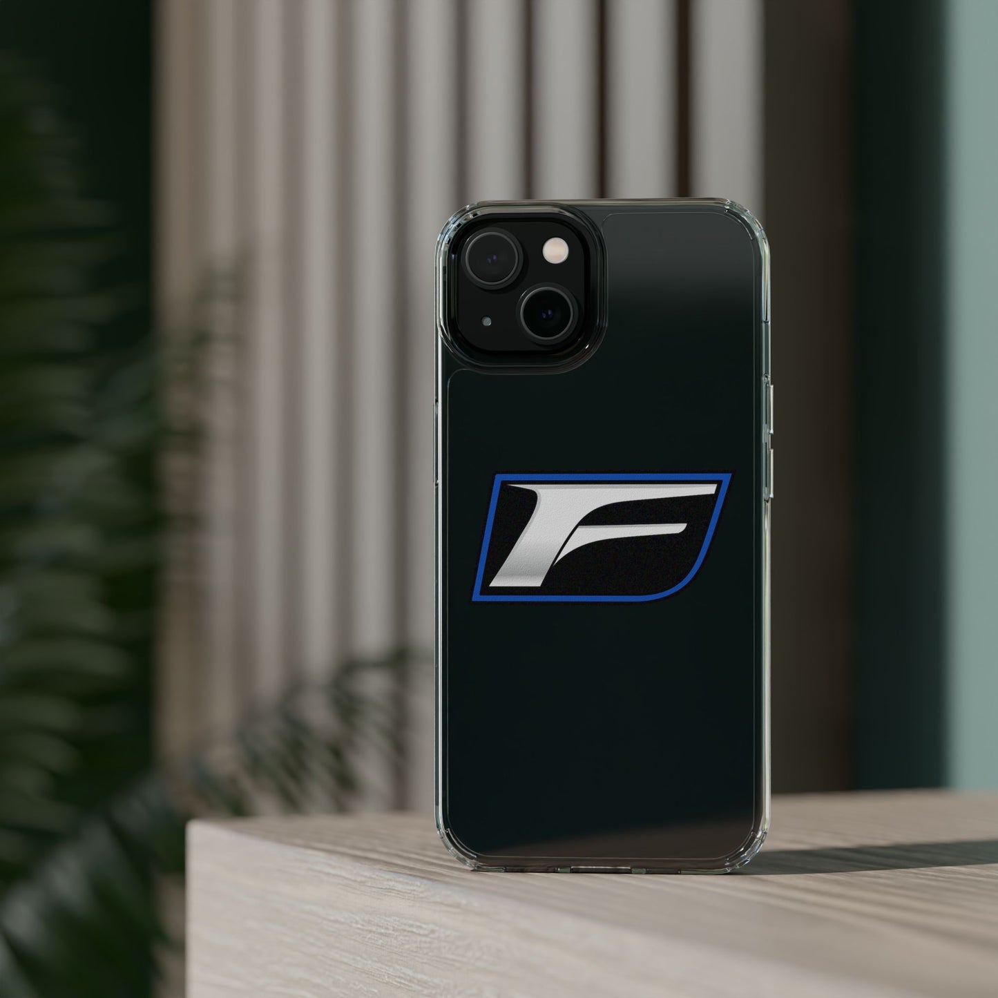Clear Impact-Resistant Phone Case — Blue Shield Logo