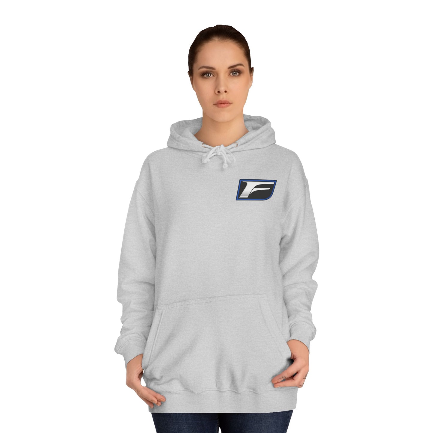 Unisex College Hoodie with Stylish F Logo Design