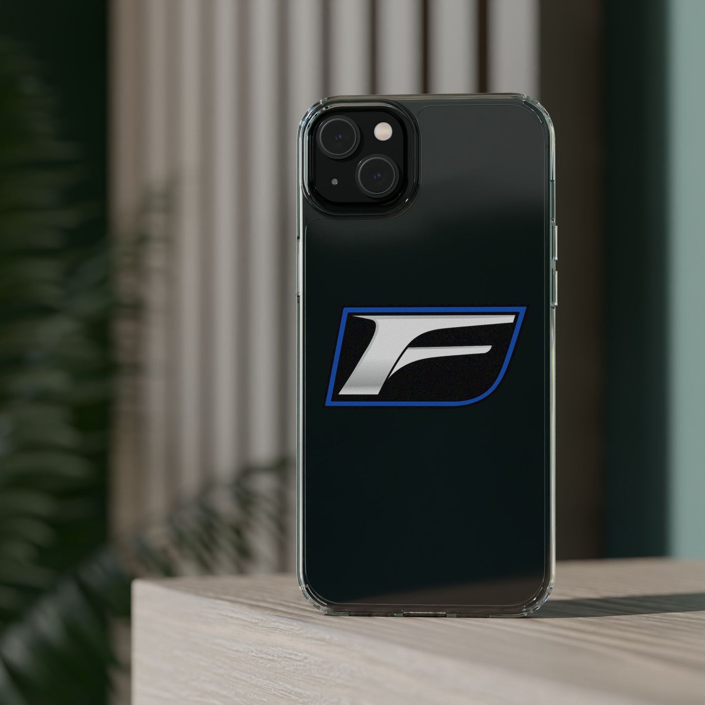 Clear Impact-Resistant Phone Case — Blue Shield Logo