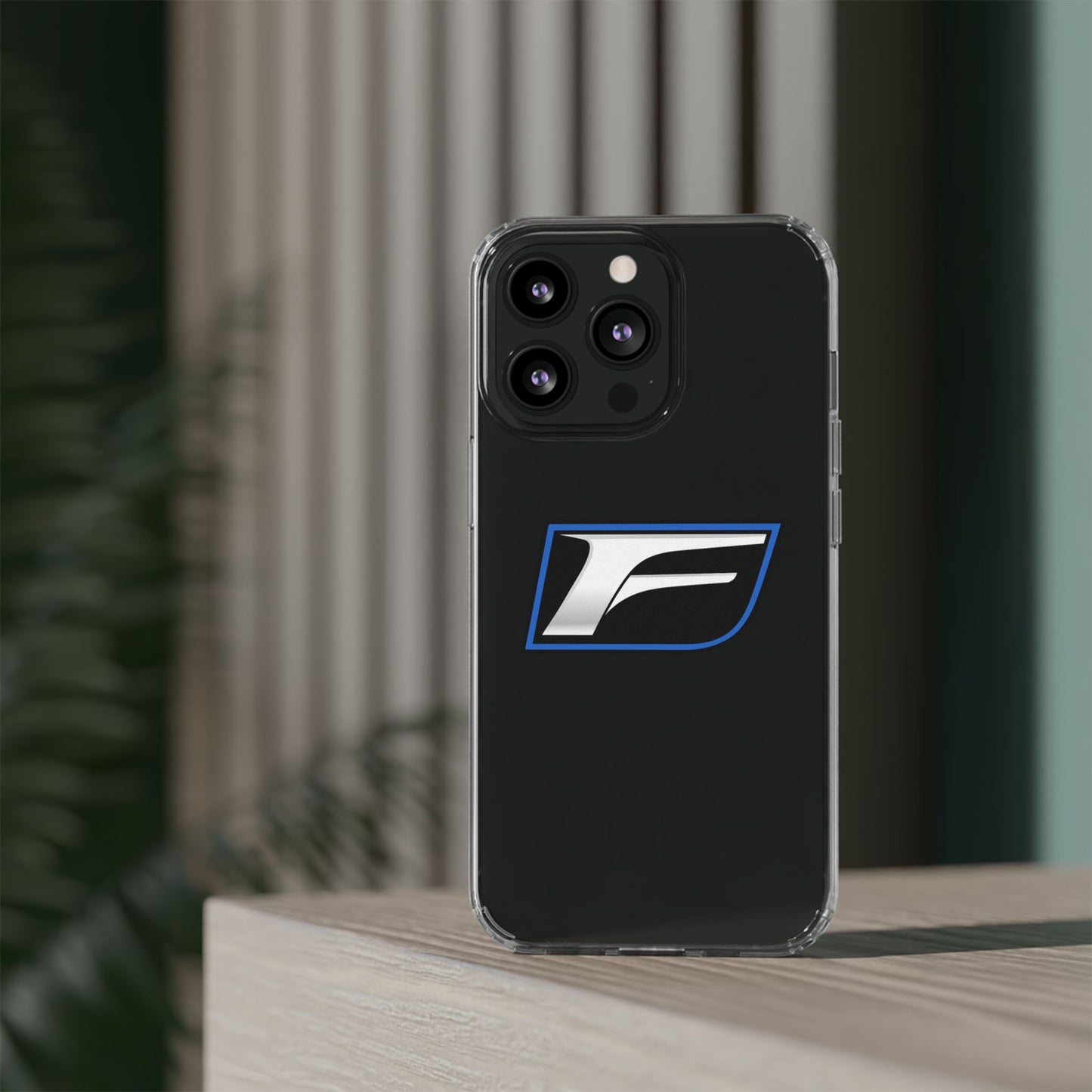 Clear Impact-Resistant Phone Case — Blue Shield Logo