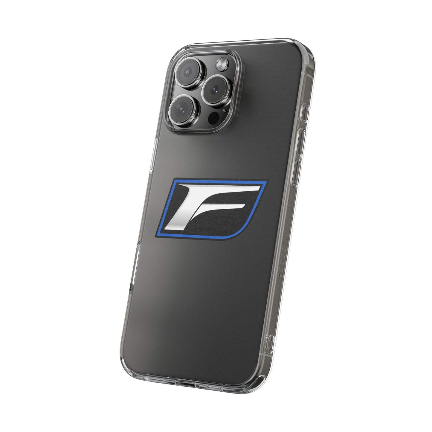 Clear Impact-Resistant Phone Case — Blue Shield Logo