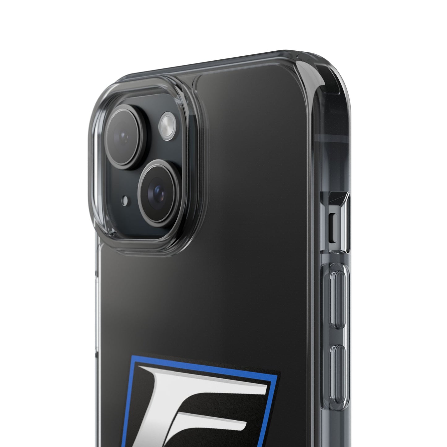 Clear Impact-Resistant Phone Case — Blue Shield Logo