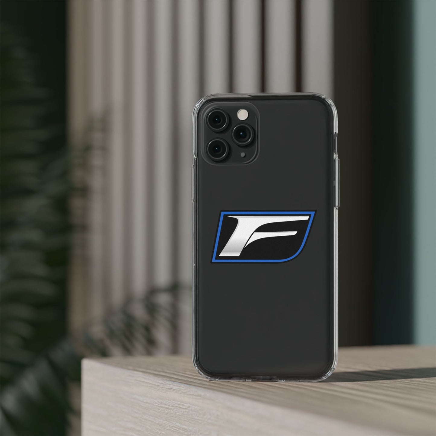 Clear Impact-Resistant Phone Case — Blue Shield Logo