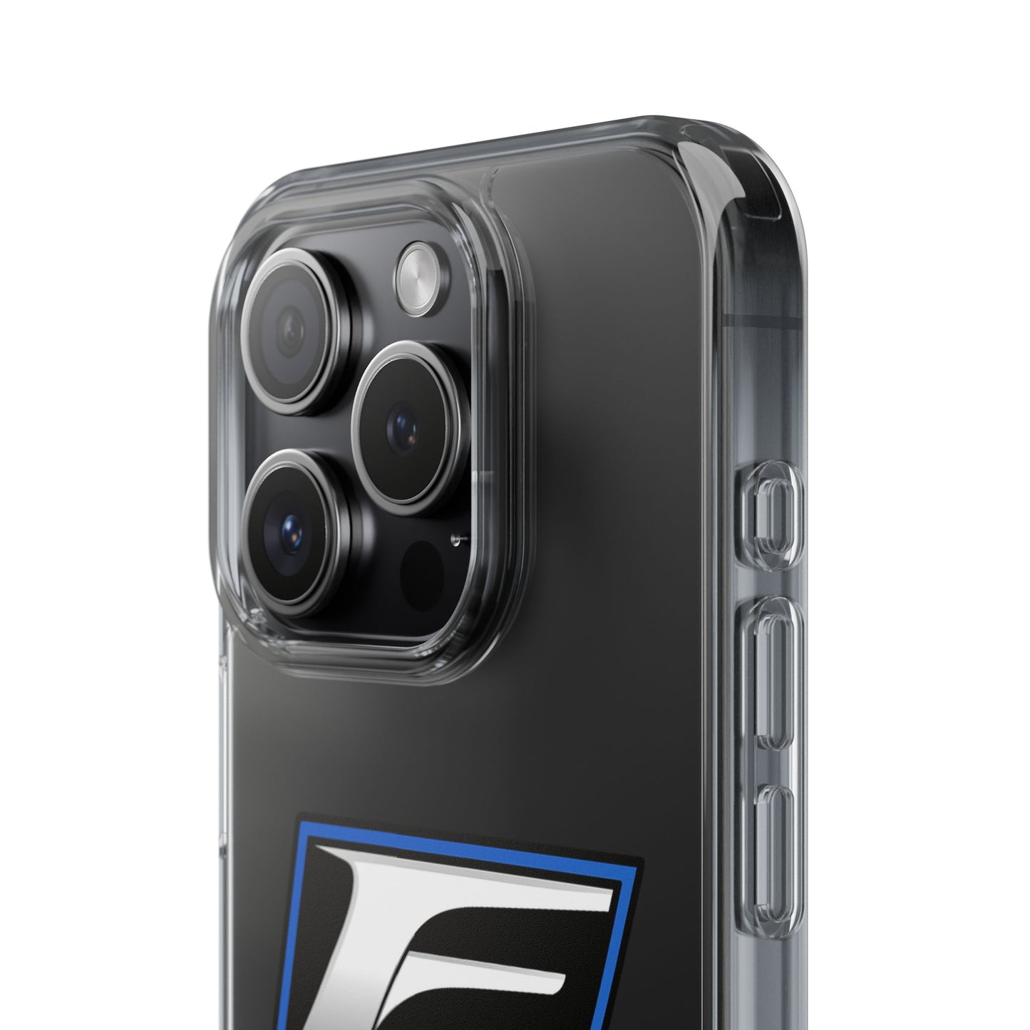Clear Impact-Resistant Phone Case — Blue Shield Logo