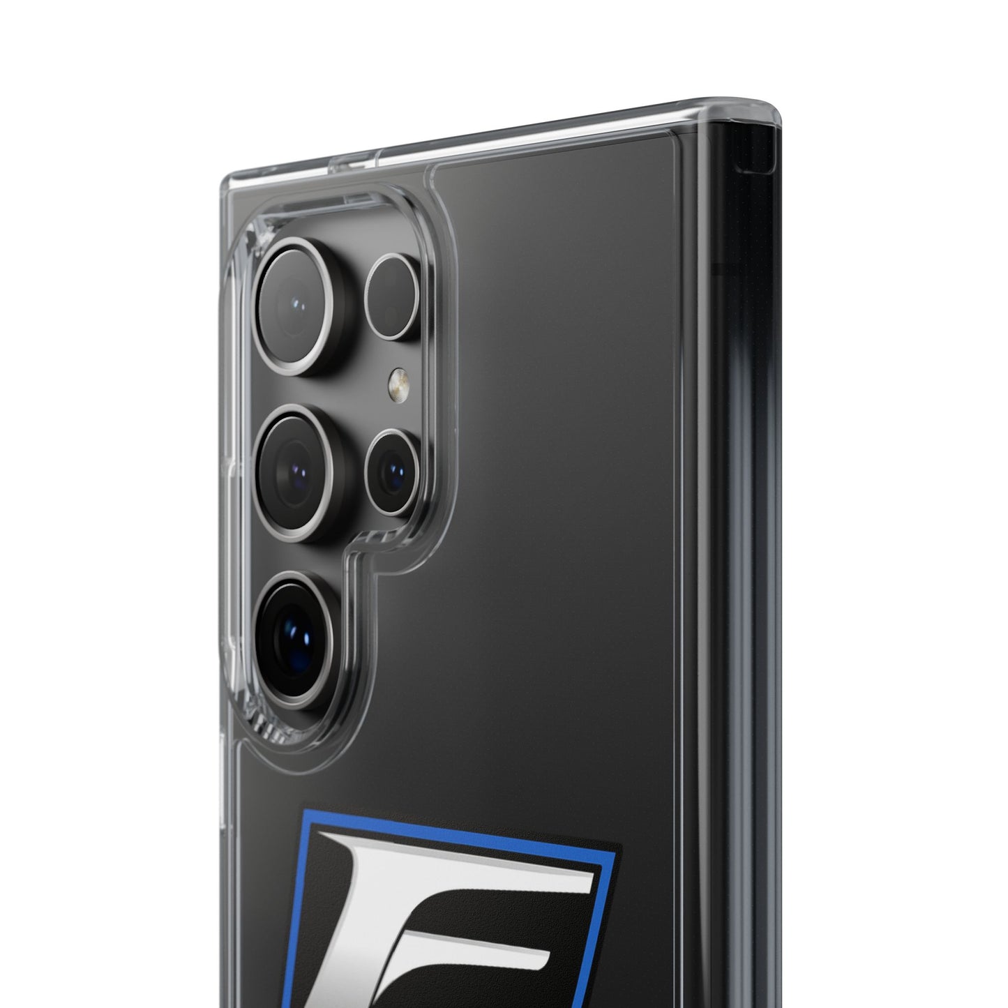 Clear Impact-Resistant Phone Case — Blue Shield Logo