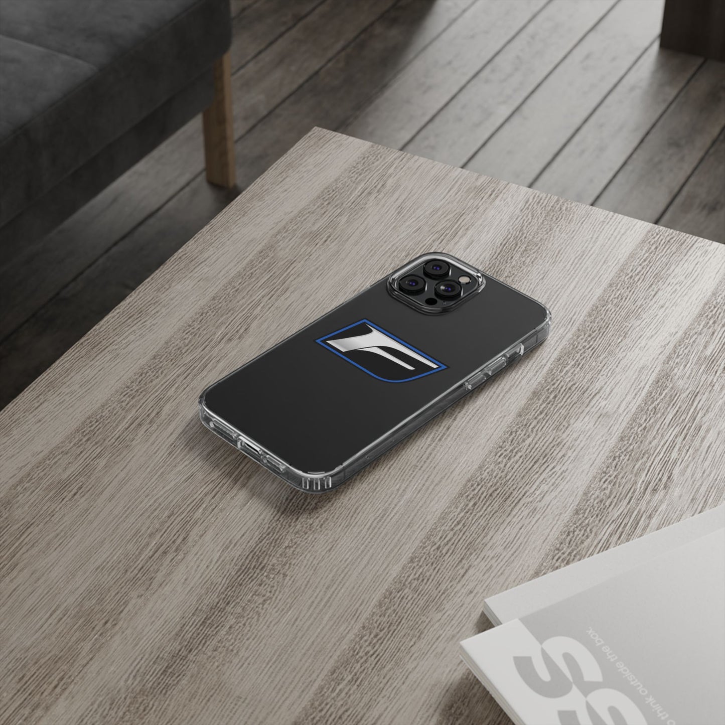 Clear Impact-Resistant Phone Case — Blue Shield Logo