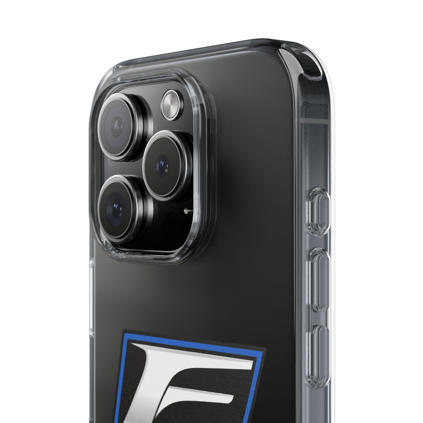 Clear Impact-Resistant Phone Case — Blue Shield Logo