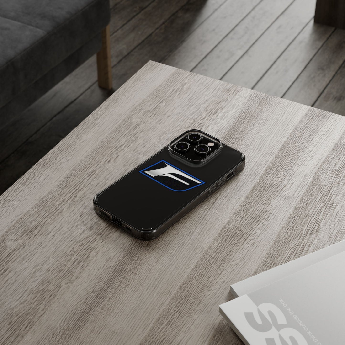Clear Impact-Resistant Phone Case — Blue Shield Logo