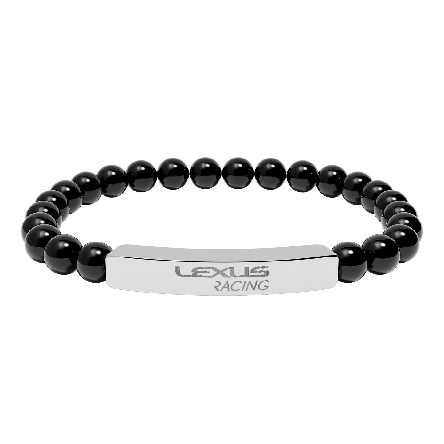 Engravable Natural Stone Stretch Bar Bracelet – Personalized Beaded Bracelet